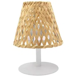 Lumisky LUM3760093544504 Lámpara de mesa inalámbrica IBIZA H26 cm Bambú natural LED blanco cálido y blanco