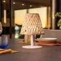 Lumisky LUM3760093544504 Lámpara de mesa inalámbrica IBIZA H26 cm Bambú natural LED blanco cálido y blanco