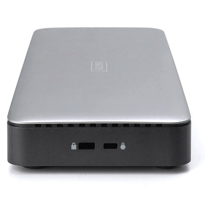Digitus Estación de Acoplamiento USB-C 13 Puertos, 3xHDMI, 2xDisplayPort, USB-A/C, RJ45 Ethernet Gigabit, Salida Audio, 4K 60Hz, 10Gbps, Plug and Play, Color Negro/Gris