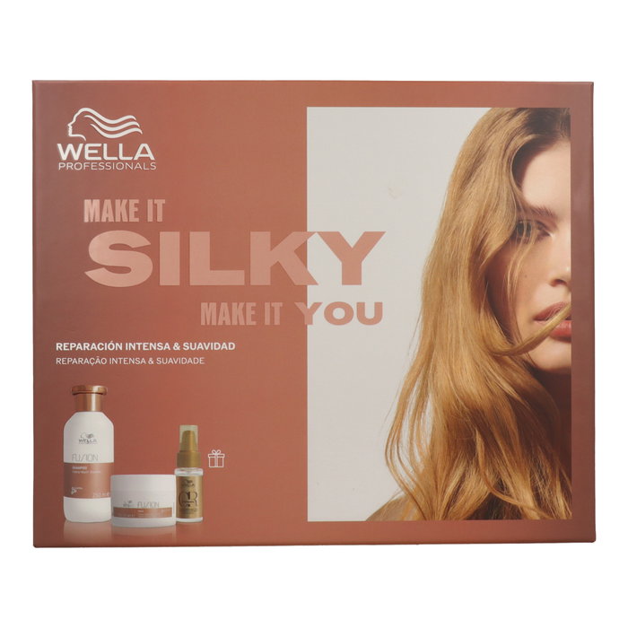 Wella Professionals FUSION Pack Reparación Intensa - Set Peluquería Champú 250 ml, Mascarilla 150 ml, Aceite Capilar 30 ml Wella Professionals FUSION Pack Reparación Intensa - Set Peluquería Champú 250 ml, Mascarilla 150 ml, Aceite Capilar 30 ml