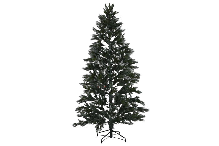 DKD Home Decor Árbol de Navidad con LED Nevado de 210 cm