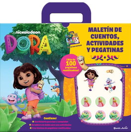 PLANETA JUNIOR, Dora. Maletín de cuentos, actividades y pegatinas - Dora