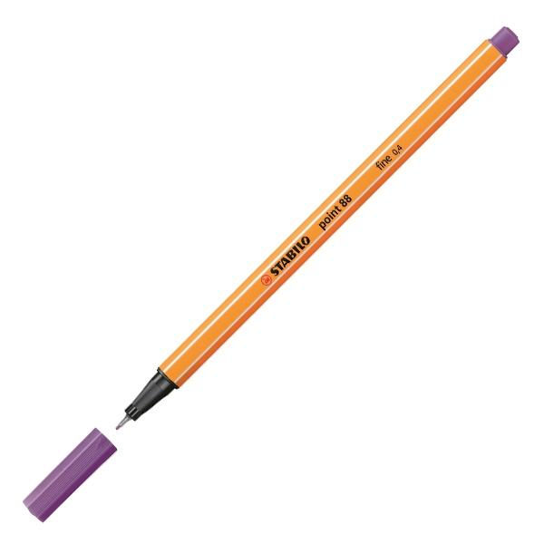 Stabilo Rotulador Point 88 punta fieltro fina 0,4mm violeta Stabilo Rotulador Point 88 punta fieltro fina 0,4mm violeta