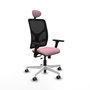 PIQUERAS Y CRESPO Silla de oficina Motilla con mecanismo Sincro/Traslack Rosa