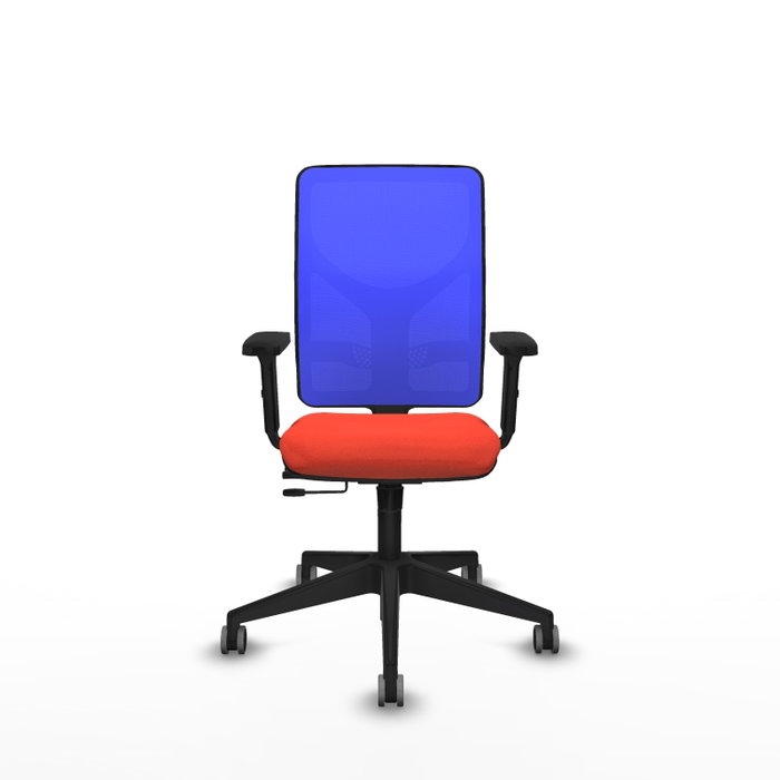 PIQUERAS Y CRESPO Silla de oficina Motilla con mecanismo Sincro/Traslack, Azul y Naranja oscuro PIQUERAS Y CRESPO Silla de oficina Motilla con mecanismo Sincro/Traslack, Azul y Naranja oscuro