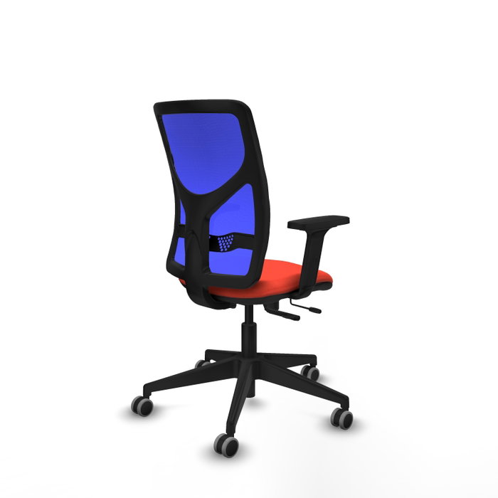 PIQUERAS Y CRESPO Silla de oficina Motilla con mecanismo Sincro/Traslack, Azul y Naranja oscuro PIQUERAS Y CRESPO Silla de oficina Motilla con mecanismo Sincro/Traslack, Azul y Naranja oscuro