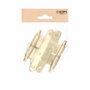 Edm Pernio con remate modelo PN03 izquierda, acero latón satinado, 100 x 58 mm