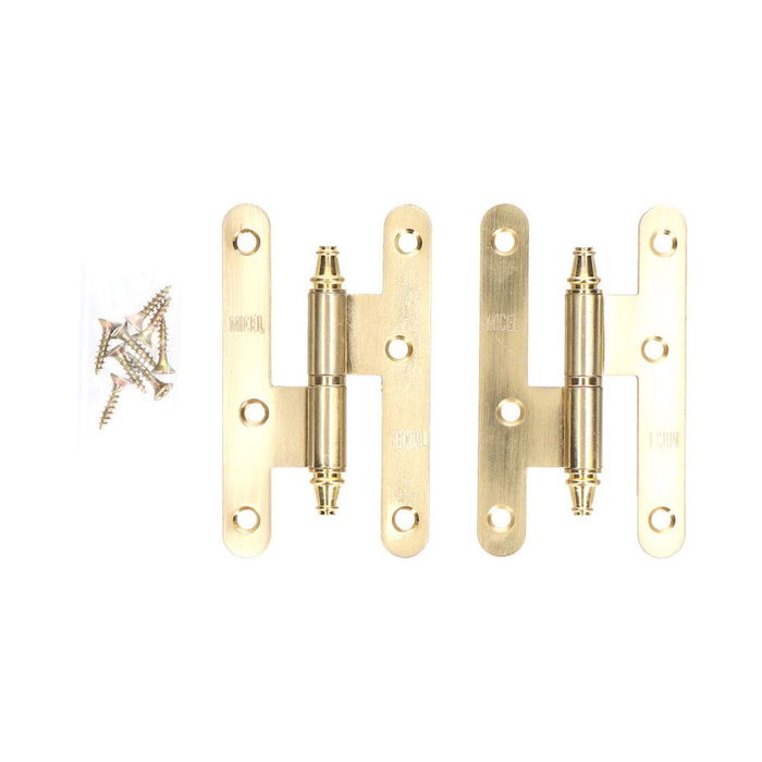 Edm Pernio pn03 Izquierda 100x58mm Latón Satinado con Remate y Canto Redondo Edm Pernio pn03 Izquierda 100x58mm Latón Satinado con Remate y Canto Redondo