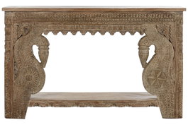 DKD Home Decor Consola Item Home Natural 148 x 38 x 91 cm Teca y Mango