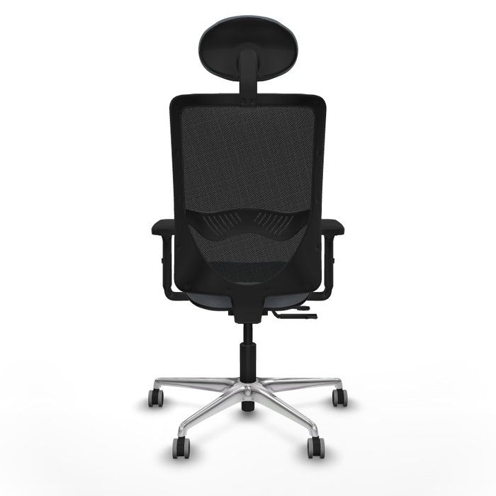 PIQUERAS Y CRESPO Silla de oficina Zulema con mecanismo Sincro/Traslack, Gris y Negro
