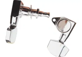 YELLOWPTS Clavijas de Afinación Cromadas 3+3 Radio 15:1 para Guitarra