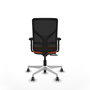 PIQUERAS Y CRESPO Silla de oficina Motilla Naranja y Negro