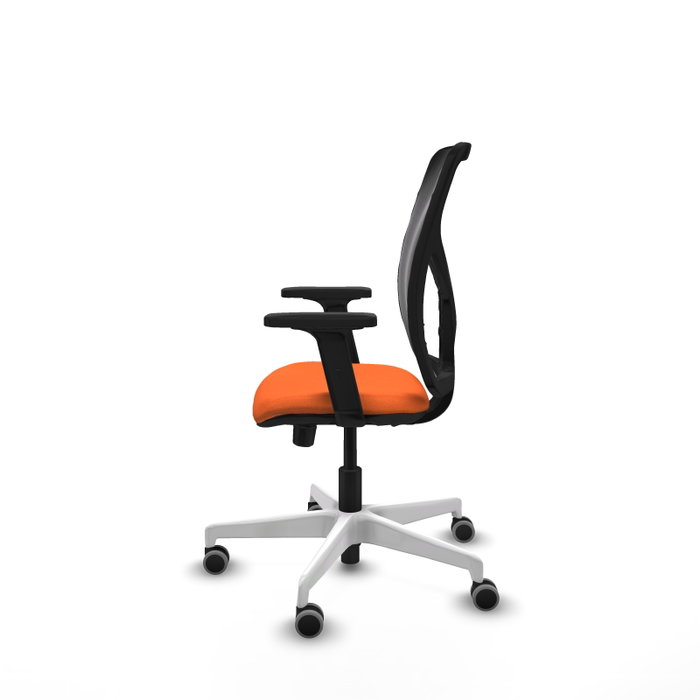 PIQUERAS Y CRESPO Silla de oficina Motilla Naranja y Negro