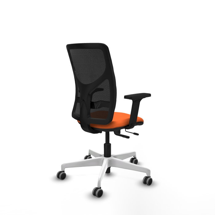 PIQUERAS Y CRESPO Silla de oficina Motilla Naranja y Negro
