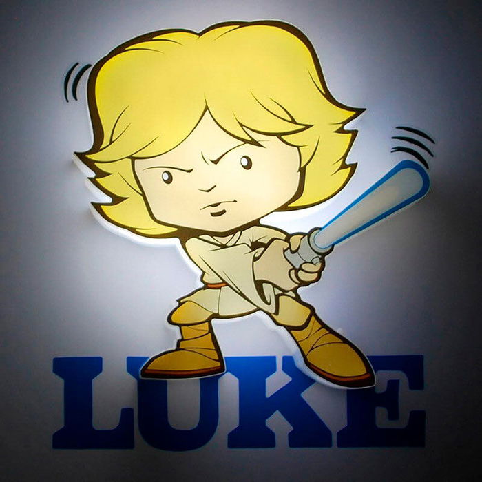 3D LIGHT FX Lámpara Mini Luke Skywalker Star Wars Led 3D LIGHT FX Lámpara Mini Luke Skywalker Star Wars Led