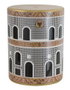 DKD Home Decor Mesita Auxiliar de Porcelana con Puertas JING DOOR
