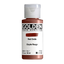 Golden Colores Acrílicos Fluidos Óxido de Hierro Rojo 30 ml