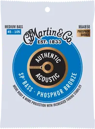 MARTIN Authentic Sp Bass 92/8 Phosphor Bronze Medium 45-105 Cuerdas para Bajo Acústico