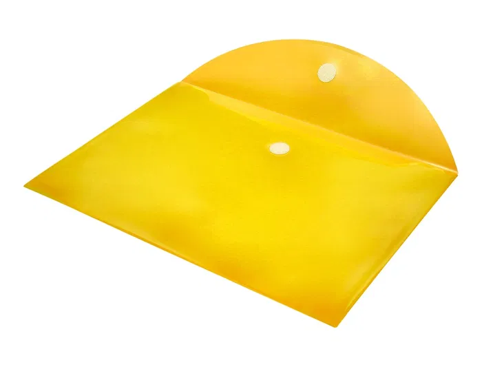 Liderpapel Carpeta Dossier A4 Cierre Velcro Amarilla Polipropileno 180 Micras