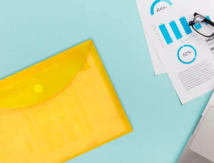 Liderpapel Carpeta dossier A4 con cierre de velcro amarilla