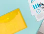 Liderpapel Carpeta dossier A4 con cierre de velcro amarilla