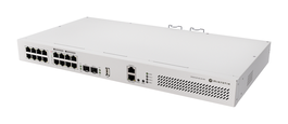 MIKROTIK CRS418-8P-8G-2S+RM Cloud Router/Switch L2/L3 Gigabit Ethernet 16 Puertos PoE 1U Montaje en Rack