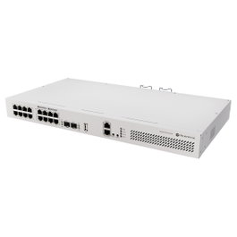 MikroTik CRS418-8P-8G-2S+RM Cloud Router/Switch con 16 puertos Gigabit PoE y 2 ranuras SFP+ 10G