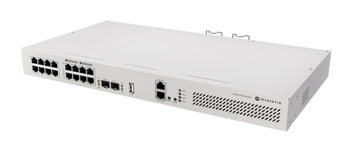Mikrotik CRS418-8P-8G-2S+RM Cloud Router Switch L2/L3 16 Puertos Gigabit PoE 2 SFP+ 10GbE Montaje Rack 1U