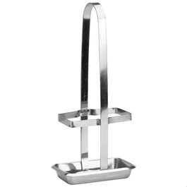 Convoy Soporte Acero Inoxidable 18/10 para Botellas de Aceite y Vinagre 250 ml, Altura 26 cm, Referencia 1946