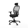 PIQUERAS Y CRESPO Silla de oficina Jorquera Sincro/Traslack Negro/Gris