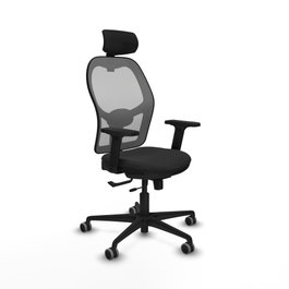 PIQUERAS Y CRESPO Silla de oficina Jorquera Sincro/Traslack Negro/Gris