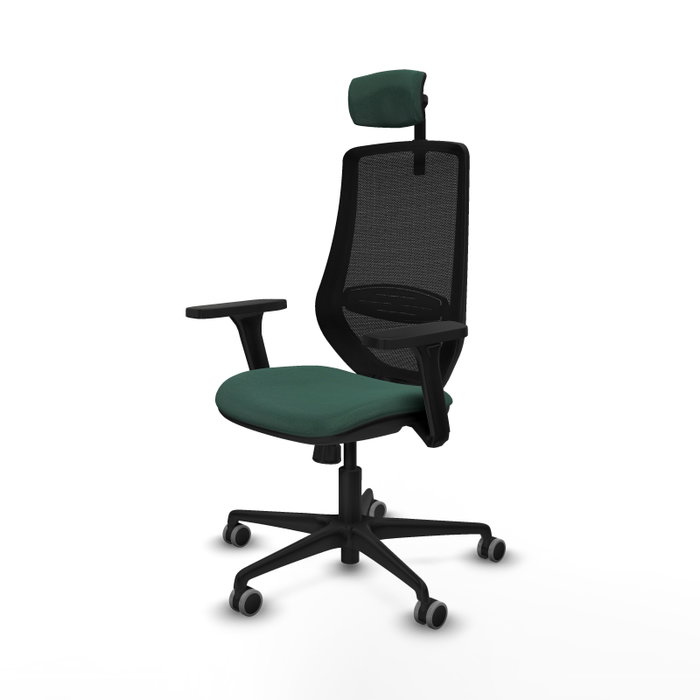PIQUERAS Y CRESPO Silla de oficina Mardos con mecanismo Sincro, Verde botella y Negro PIQUERAS Y CRESPO Silla de oficina Mardos con mecanismo Sincro, Verde botella y Negro