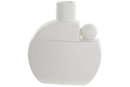 DKD Home Decor Jarrón de Cerámica Blanco 17x7x19,5 cm
