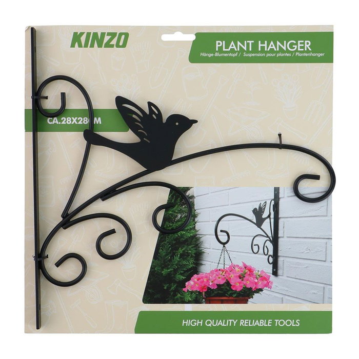 Kinzo Colgador de Macetas Negro Metal 28 x 28 cm Modelos Variados Kinzo Colgador de Macetas Negro Metal 28 x 28 cm Modelos Variados