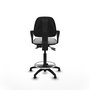 PIQUERAS Y CRESPO Taburete Isso AS Bali gris claro con brazos fijos