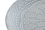 DKD Home Decor Set de 4 Platos de Gres Mandala Azul 27x27 cm