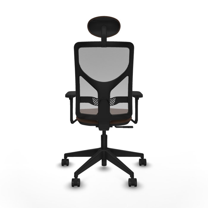 PIQUERAS Y CRESPO Silla de oficina Motilla con Mecanismo Sincro, Tela Marrón y Malla Gris PIQUERAS Y CRESPO Silla de oficina Motilla con Mecanismo Sincro, Tela Marrón y Malla Gris