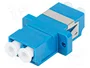 Lanberg Adaptador de fibra óptica LC/UPC monomodo dúplex azul/blanco