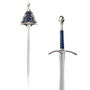 The Noble Collection Réplica Espada Glamdring Gandalf El Hobbit tamaño real 120 cm con expositor de pared