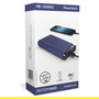 Realpower Powerbank PB-15000C 15.000mAh Negro Azul con USB-C y Pantalla, 2x USB-A y 2x USB-C para Carga Rápida Universal