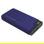 Realpower Powerbank PB-15000C 15.000mAh Negro Azul con USB-C y Pantalla, 2x USB-A y 2x USB-C para Carga Rápida Universal