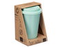 Vessia Vaso Tapa Silicona Menta 360 ml Porcelana con Tapa de Silicona 9.8 x 15 x 9.8 cm (Set de 12)