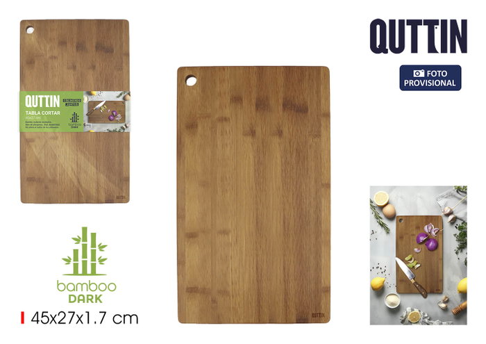 Quttin Tabla para Cortar Bambú Dark 45x27 cm Quttin Tabla para Cortar Bambú Dark 45x27 cm