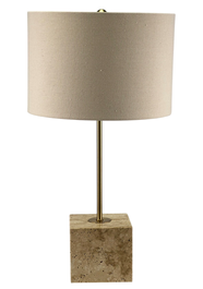 DKD Home Decor Lámpara Sobremesa Moderno Dorado Beige 33 x 70 x 33 cm