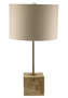 DKD Home Decor Lámpara Sobremesa Moderno Dorado Beige 33 x 70 x 33 cm