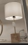 DKD Home Decor Lámpara Sobremesa Moderno Dorado Beige 33 x 70 x 33 cm