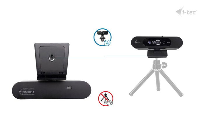 I-tec Solomon WH200 Cámara Web 2K con Windows Hello