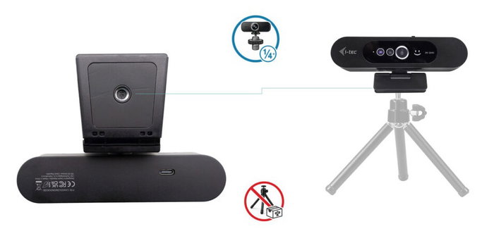 I-tec SOLOMON WH200 2K Webcam con Windows Hello