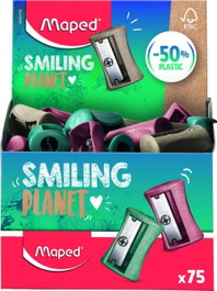 Maped Exp 75 Sacapuntas de Plástico de un Solo Uso Smiling Planet
