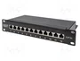 Digitus Patch Panel Cat.6A Apantallado 12 Puertos 10 pulgadas